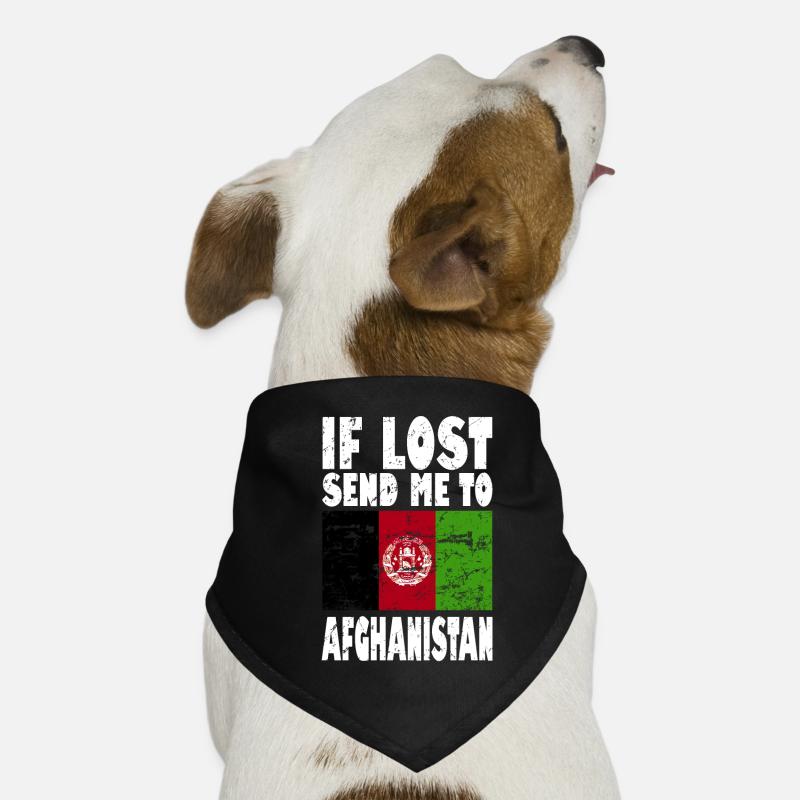Slogan du drapeau afghan Bandana pour chien