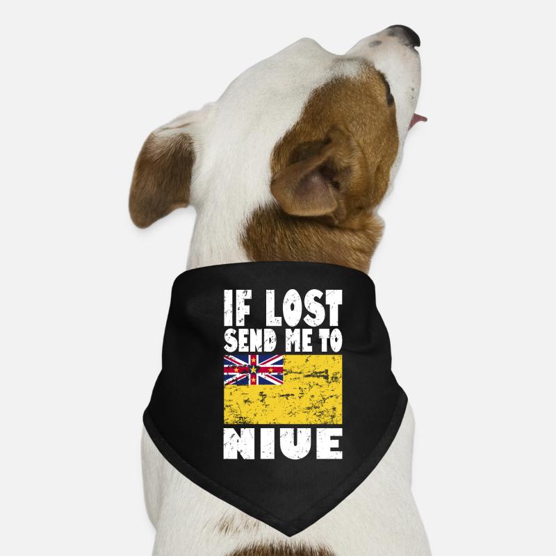 Dicton du drapeau de Niue Bandana pour chien