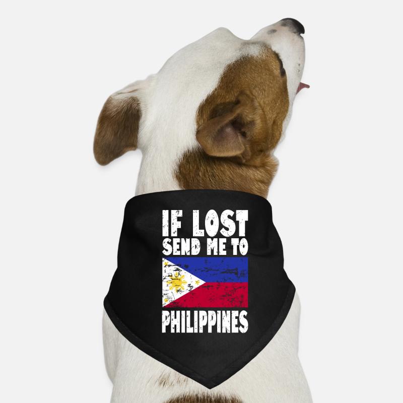 Philippinen Flagge Spruch Hunde-Bandana
