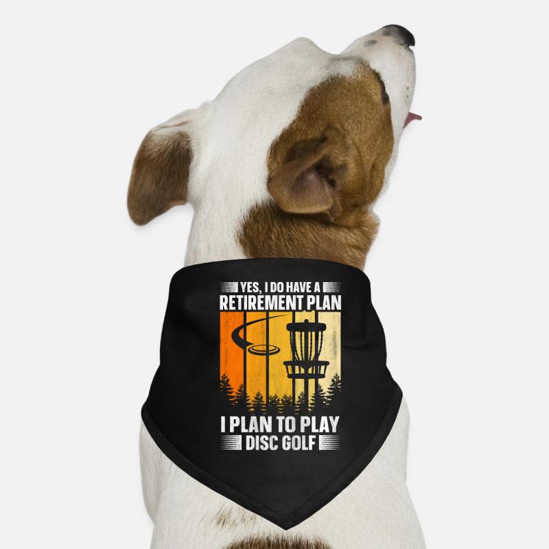 Oui, j’ai un plan de retraite Disc Golf Bandana pour chien