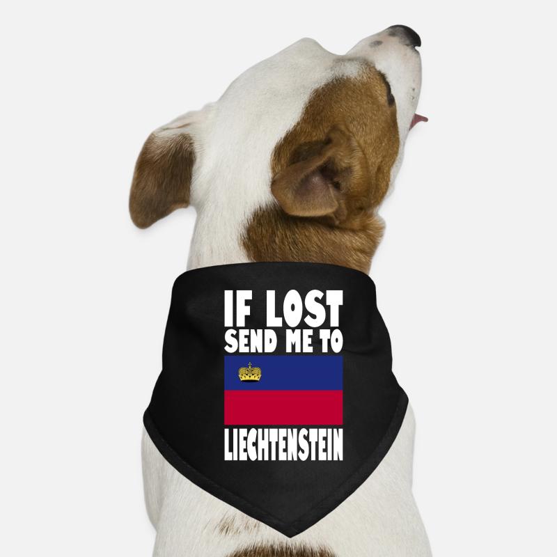 Slogan du drapeau du Liechtenstein Bandana pour chien