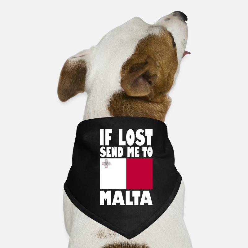 Malta Flag Saying Dog Bandana