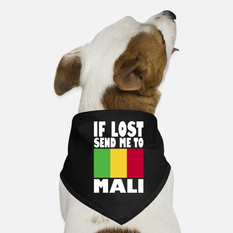 Mali Flag Slogan Dog Bandana