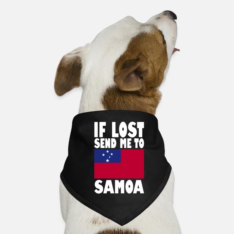 Samoa Flagge Spruch Hunde-Bandana