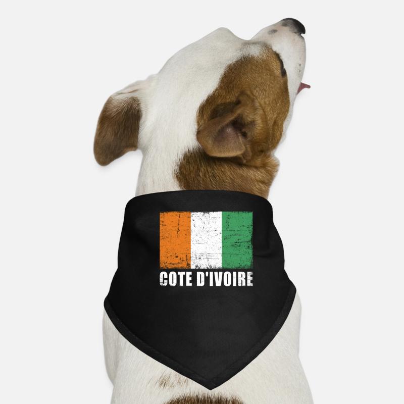 Elfenbeinküste Flagge Hunde-Bandana