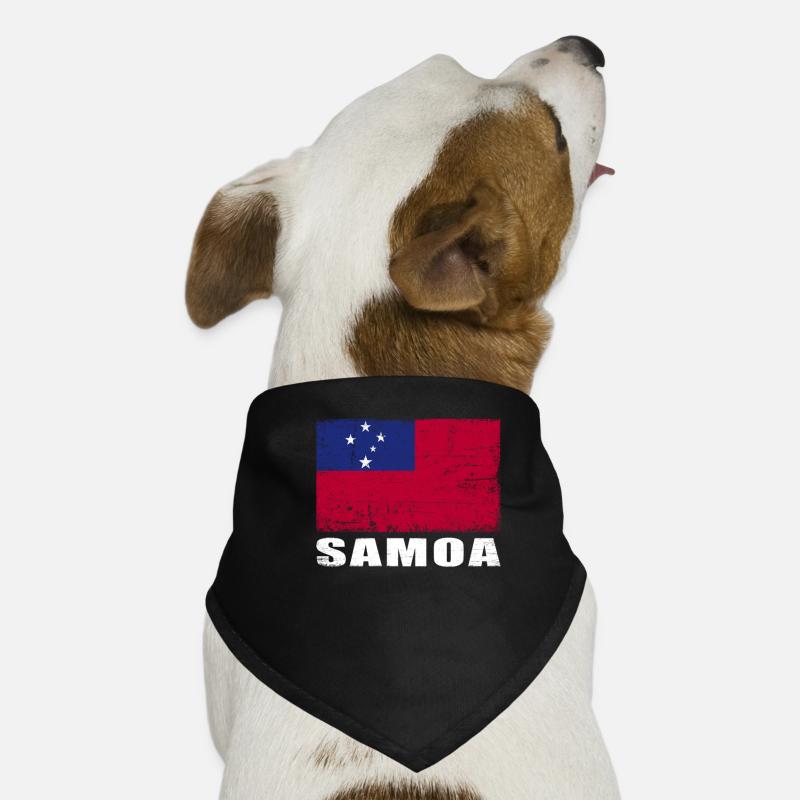 Samoa Flagge Grunge Samoa Fahne Hunde-Bandana