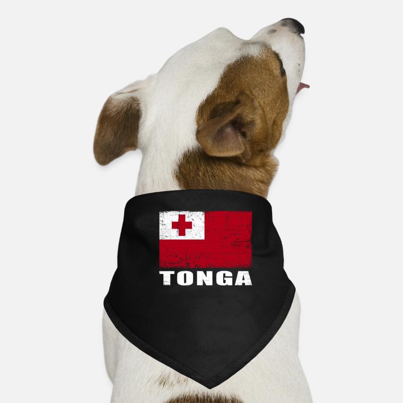 Drapeau des Tonga Grunge Drapeau des Tonga Bandana pour chien