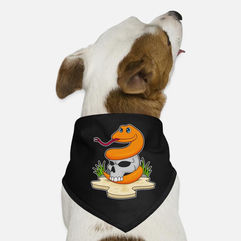 Crâne de serpent Bandana pour chien