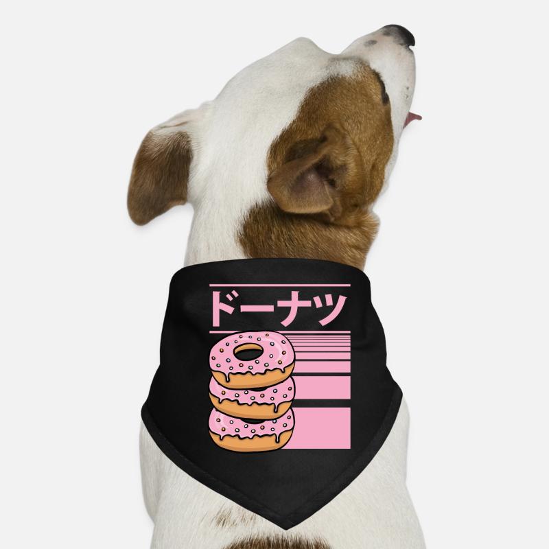 Beignet frais Kawaii sucré Bandana pour chien