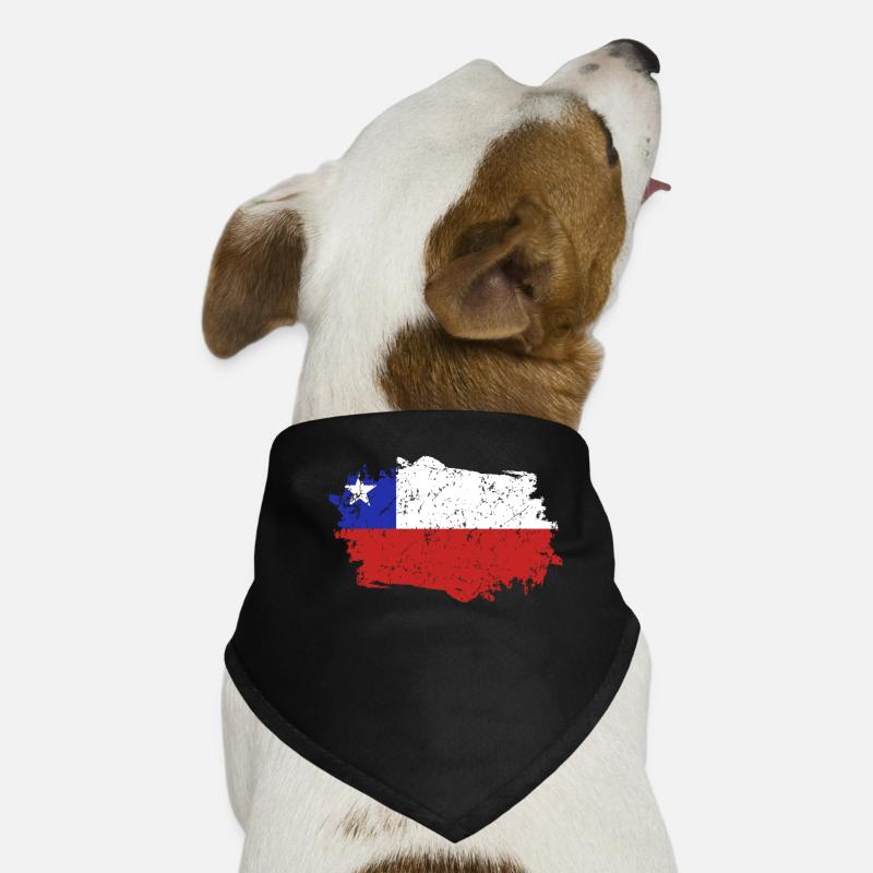 Chili Drapeau Grunge Chili Drapeau Bandana pour chien