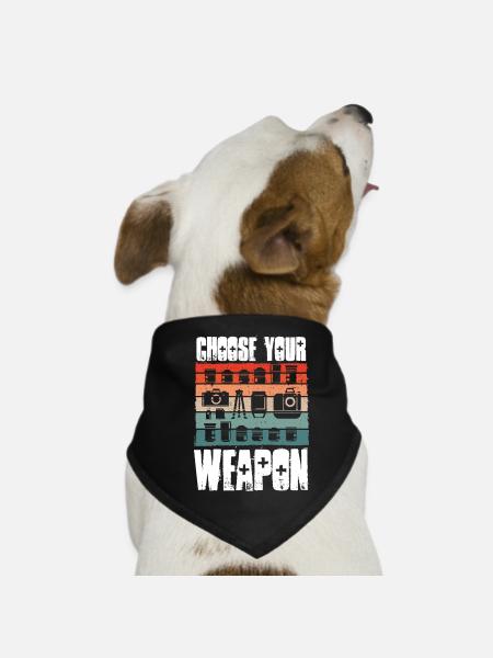 Photographer's Weapon - Dog Bandana - black - Front