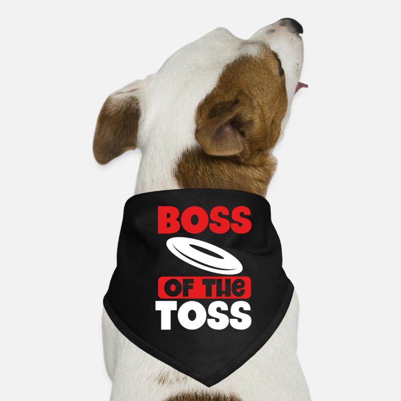 Boss du Disc Golf Throw Bandana pour chien
