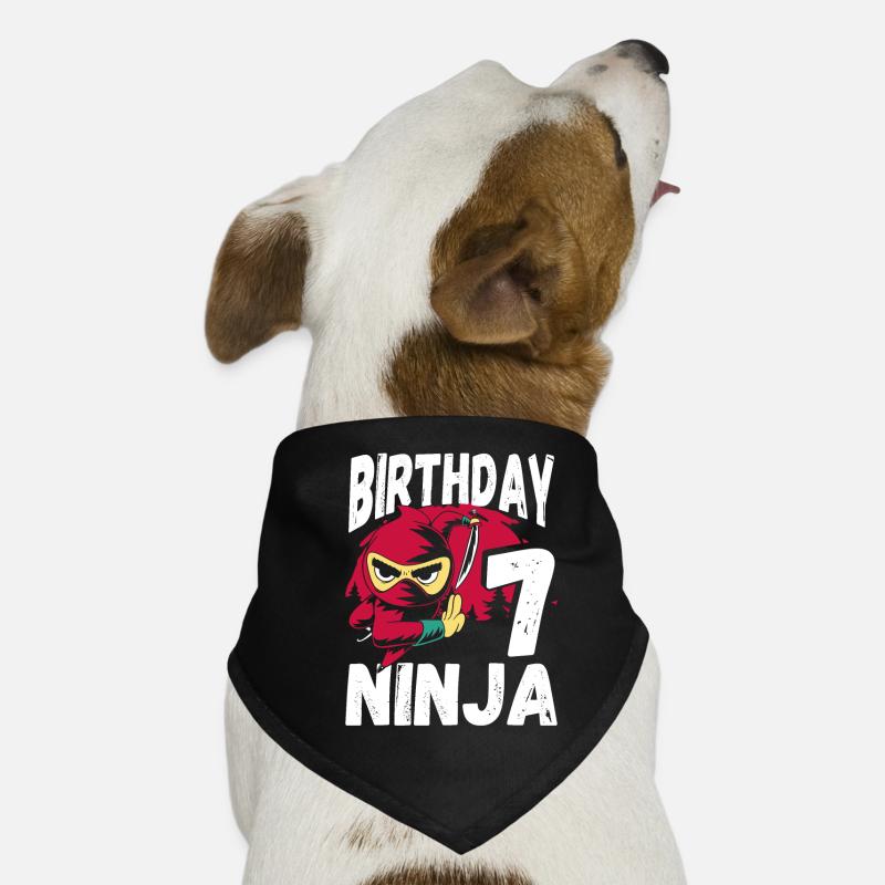 Cool Ninja pour votre 7ème anniversaire Bandana pour chien