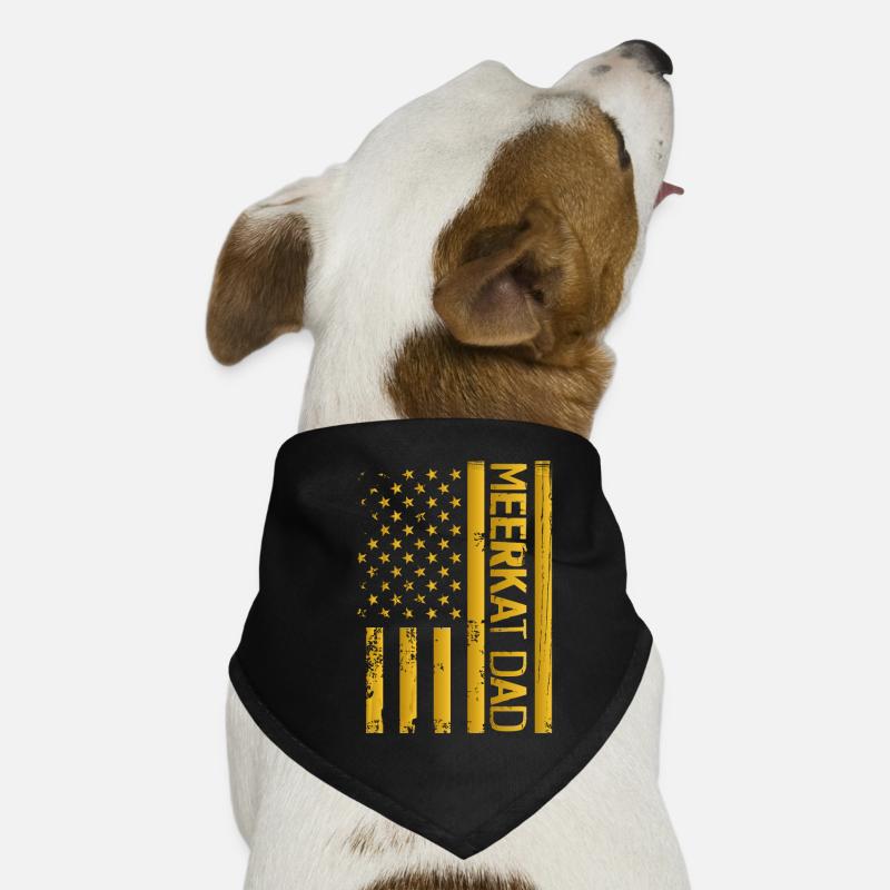 Erdmännchen Amerika Vater Hunde-Bandana