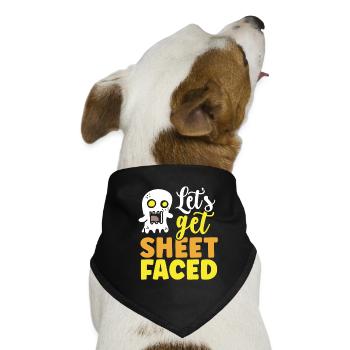 Lass uns ein Tuch überziehn - Hunde-Bandana - Schwarz - Vorne