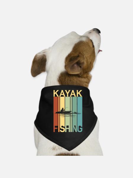 Fischer Fischen Angeln Angel Angler Fische Fisch - Hunde-Bandana - Schwarz