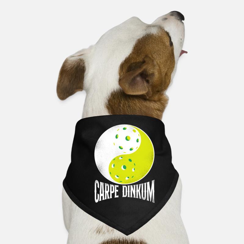 Pickleball Pun Yin Et Yang Carpe Bandana pour chien