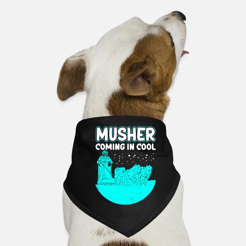 Mushing Sled Chiens Chien Sled Cadeau Bandana pour chien