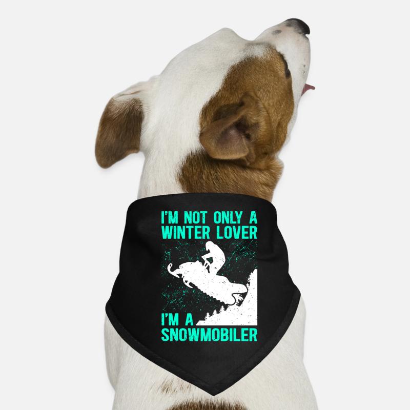 Snowmobile Snowmobile Gift Dog Bandana