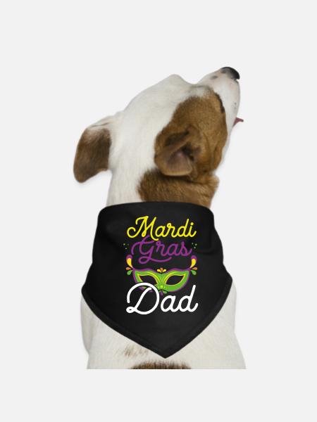 Carnival Papa - Dog Bandana - black - Front