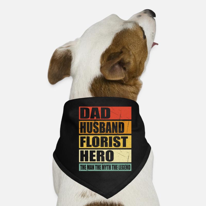 Vater Ehemann Florist Held Hunde-Bandana