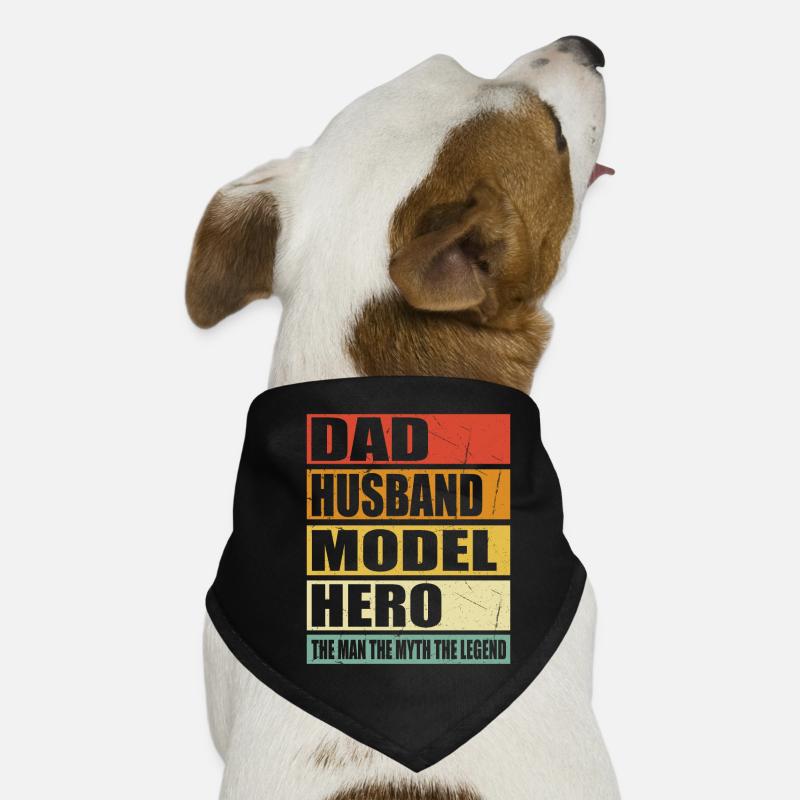 Vater Ehemann Model Held Hunde-Bandana