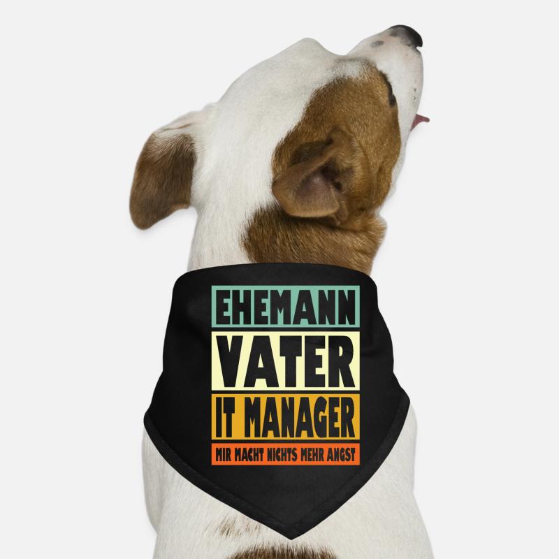 It Manager Vater Ehemann Held Hunde-Bandana