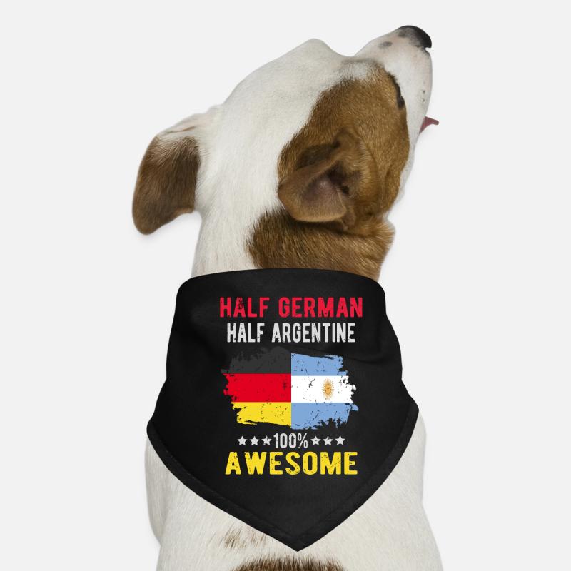 Moitié allemand moitié argentin Bandana pour chien
