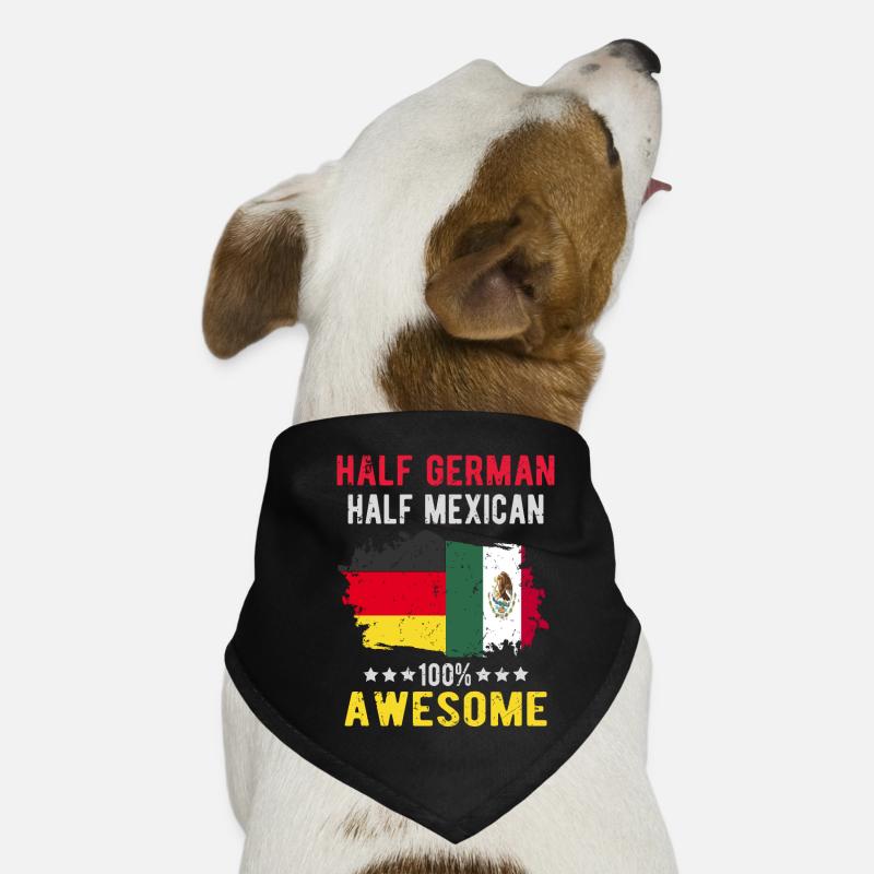 Moitié allemande moitié mexicaine Bandana pour chien