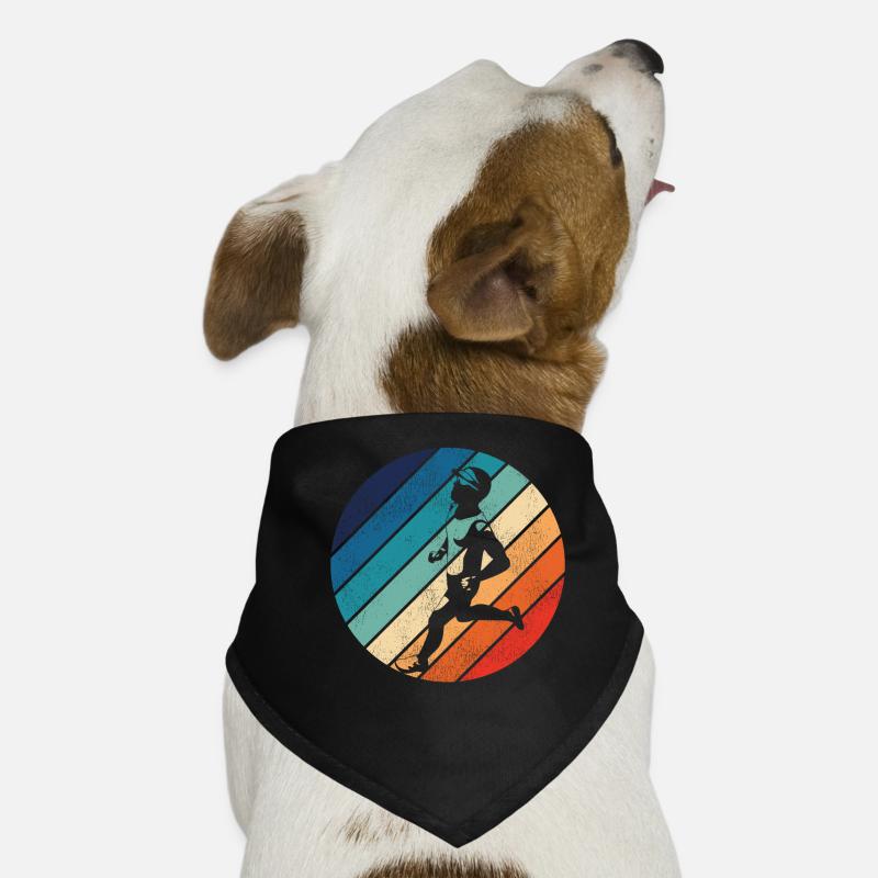 Coureur de course Semi-Marathon Rétro Bandana pour chien