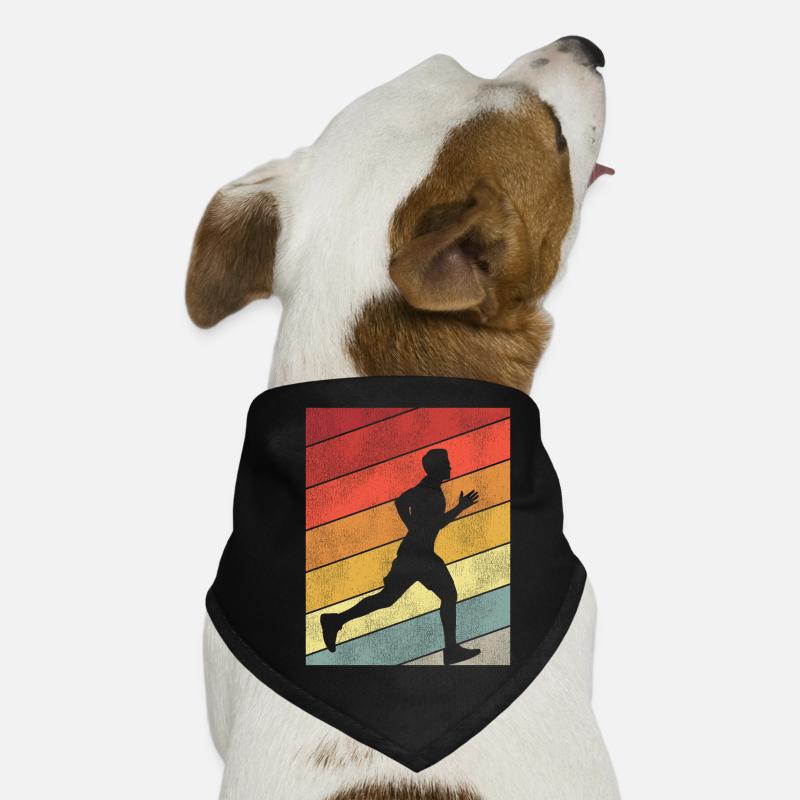 Coureur de course Semi-Marathon Rétro Bandana pour chien