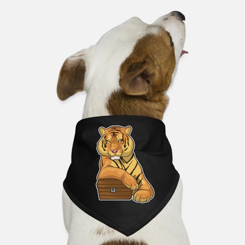 Tiger Treasure Chest Dog Bandana