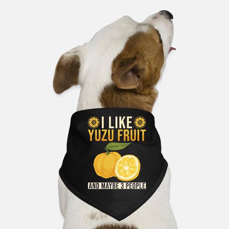 Yuzu Frucht Spruch Hunde-Bandana