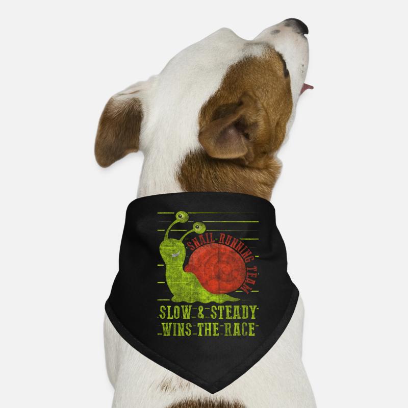 Snail Running Team Funny Snail Runner Dog Bandana