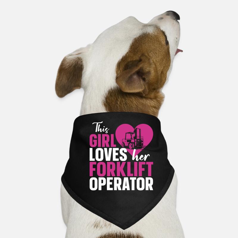 Certified Forklift Truck Operator Hunde-Bandana