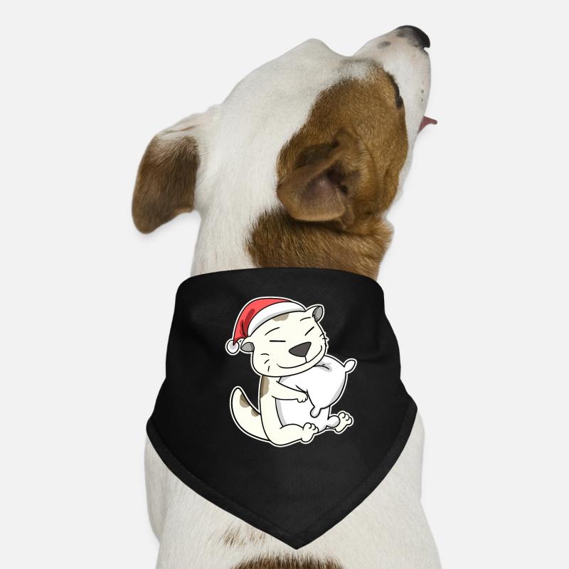 Devon Rex Katze Weihnachten Schlafen Müde Hunde-Bandana