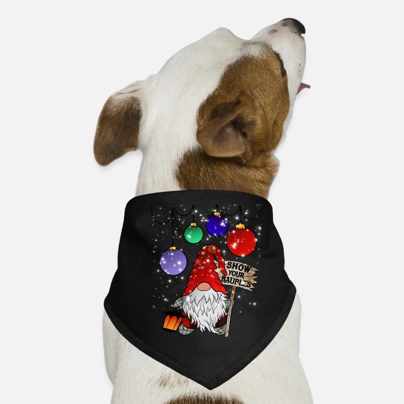 Drôle d’Elfes nains nains de Noël Bandana pour chien