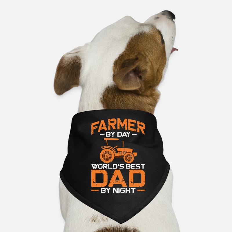 Farming Farmer Dad Father Vintage Dog Bandana