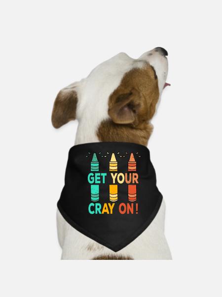 Enseignant du primaire Éducateur de maternelle - Bandana pour chien - noir - Devant