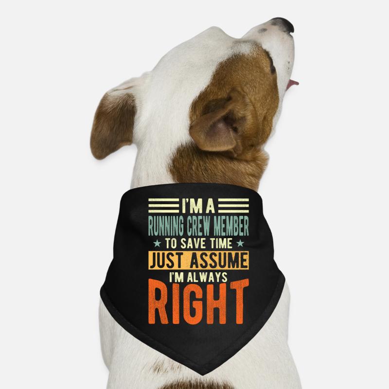 Running Crewmitglied Hunde-Bandana