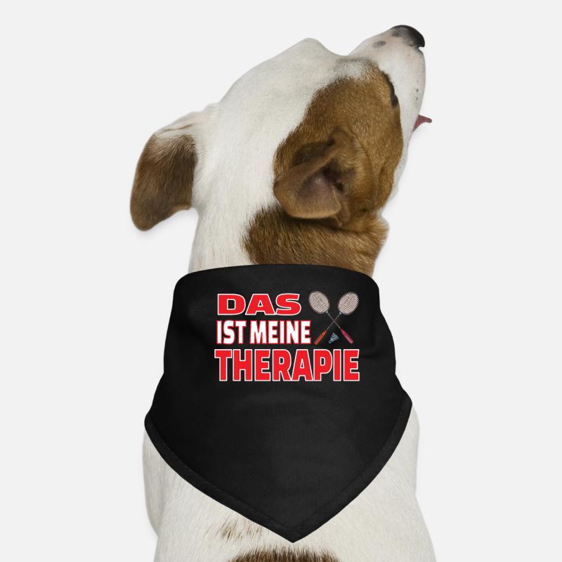 Badminton Geschenkidee Sport Design Hunde-Bandana