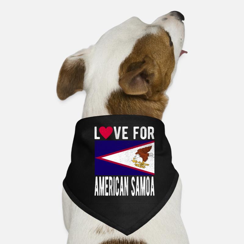 Souvenir des îles Samoa américaines Bandana pour chien