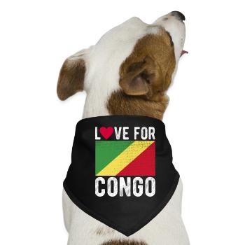 Kongo Souvenir - Hunde-Bandana - Schwarz - Vorne