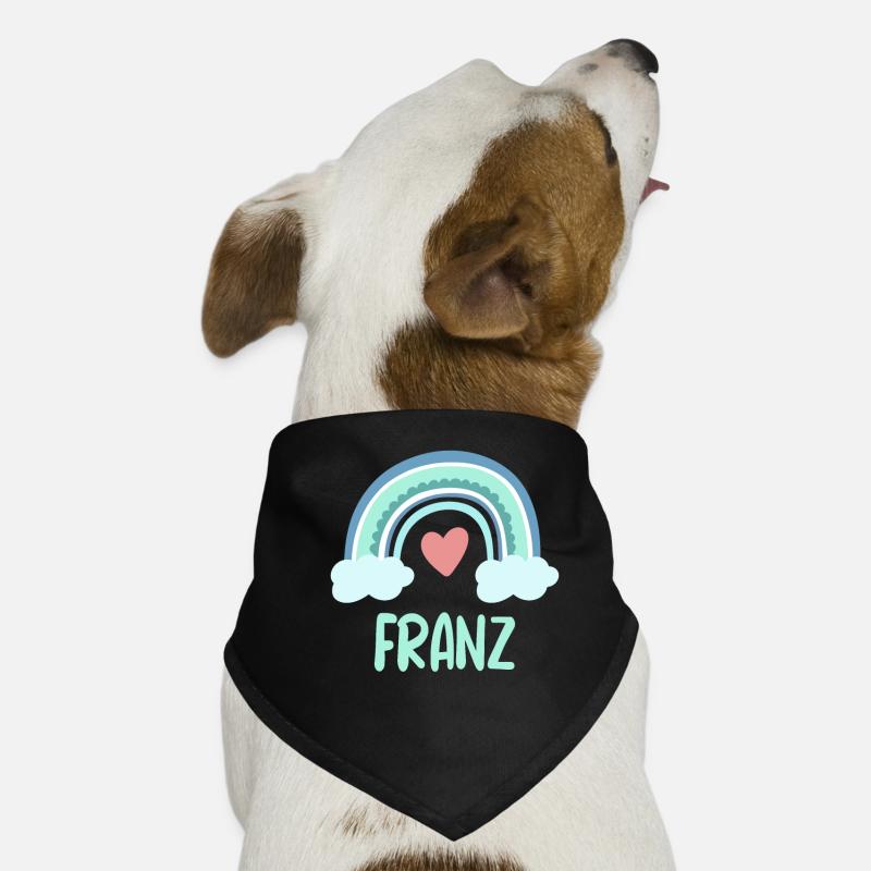 Franz Name Regenbogen Baby Hunde-Bandana