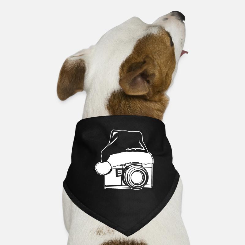 Christmas Hat Camera Dog Bandana