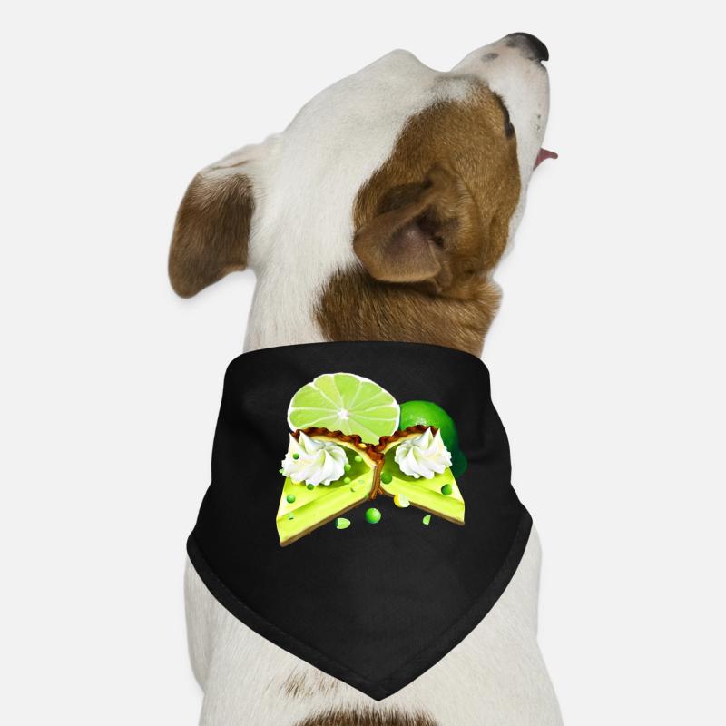 Key Lime Pie Kuchenstücke Hunde-Bandana
