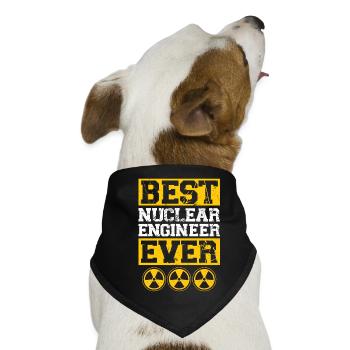 Best Nuclear Engineer Ever - Hunde-Bandana - Schwarz - Vorne