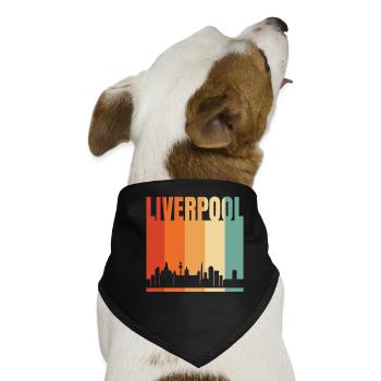 Liverpool - Hunde-Bandana - Schwarz - Vorne