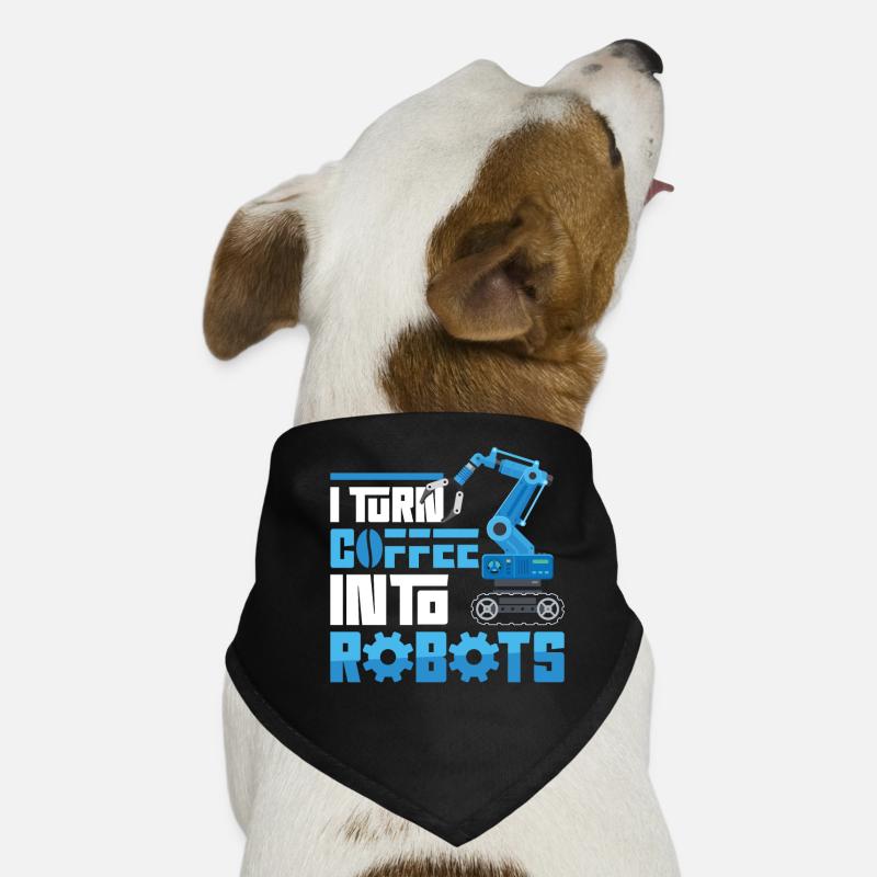 Robot Robotics Engineer Coffee I Dog Bandana
