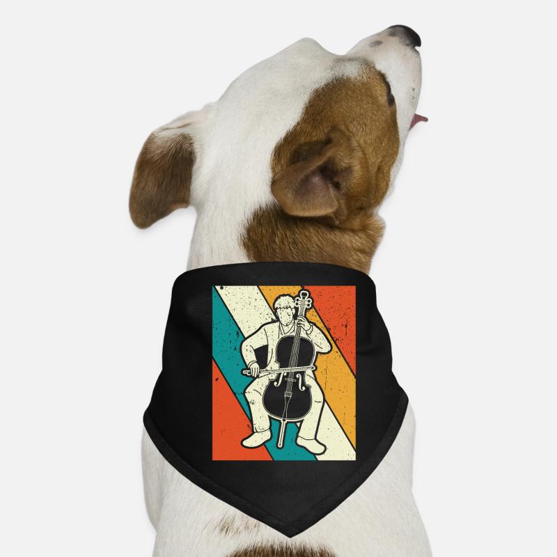 Cello Cellospieler Cellist Hunde-Bandana